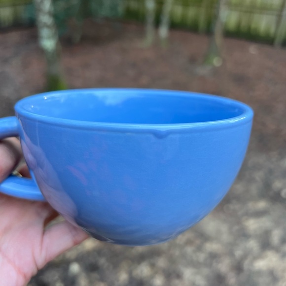 Pier 1 Imports Blue Tea Cup Ceramic Mug - Picture 7 of 8
